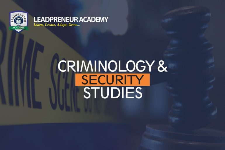 CRIMINOLOGY AND SECURITY STUDIES bsc