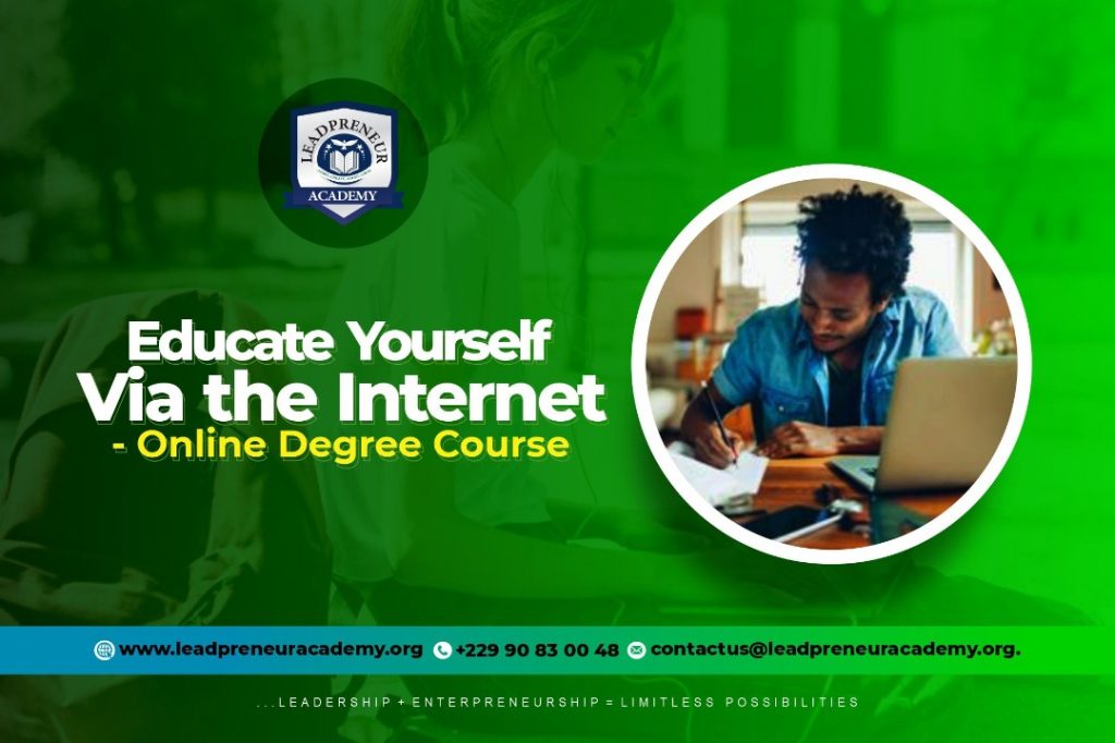 Educate your self via the internet online degree course